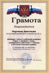 Портнова Анастасия 1 место в районном конкурсе 